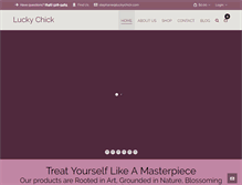 Tablet Screenshot of luckychick.com
